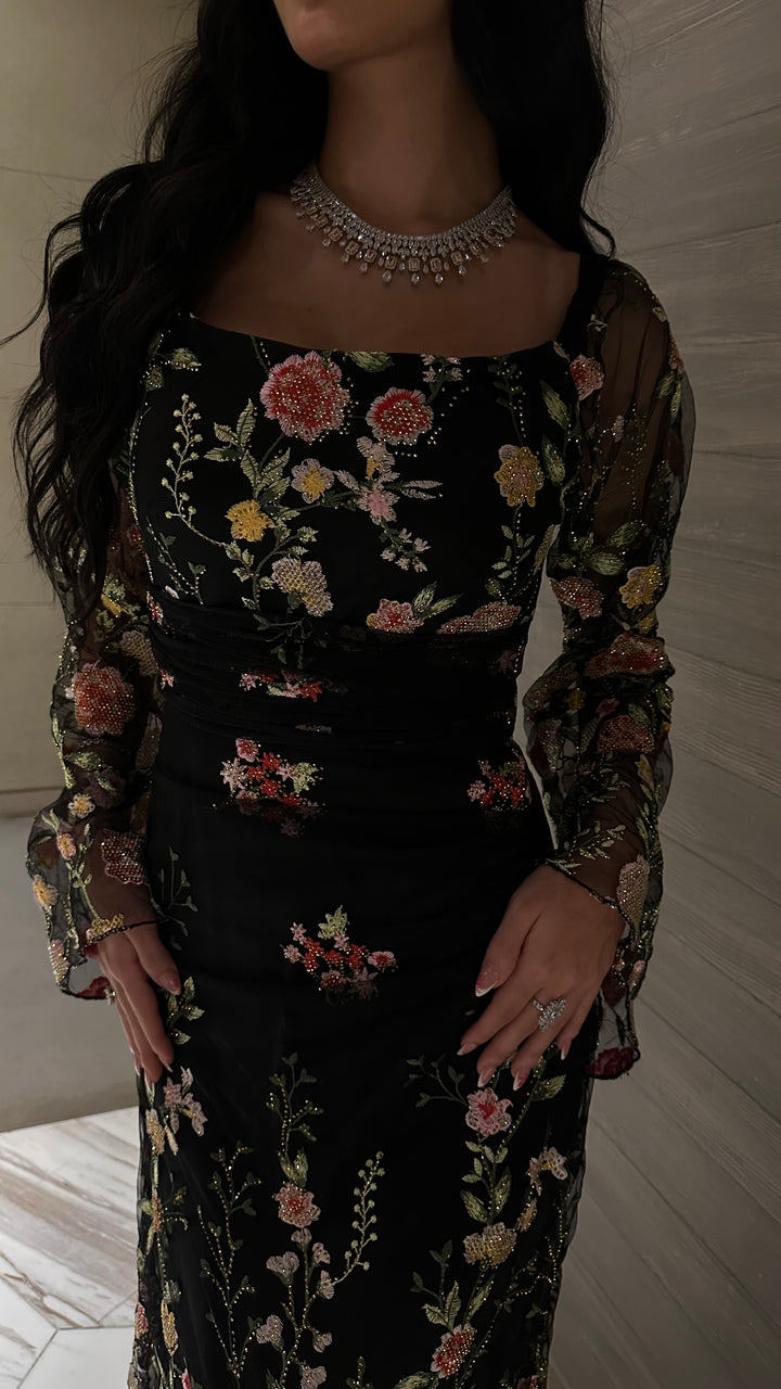 Midnight Garden Dress - Noor Design