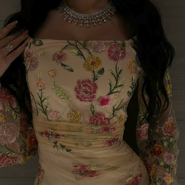 Pink Garden Dress - Noor Design