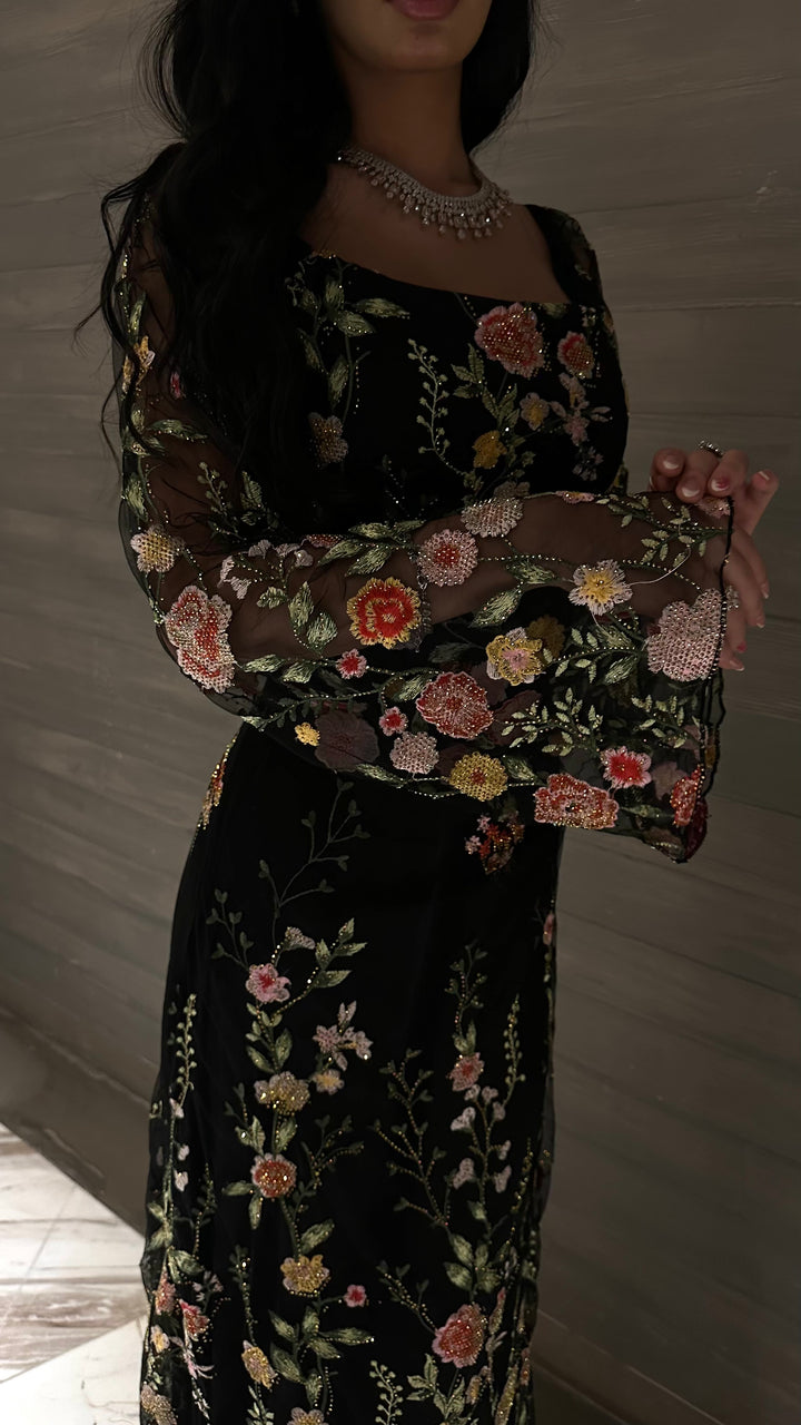 Midnight Garden Dress - Noor Design