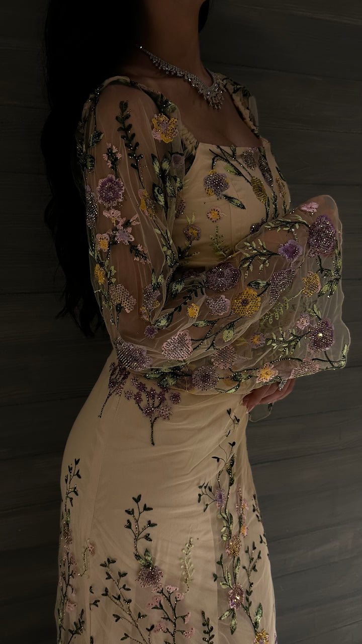 Purple Garden Dress - Noor Design