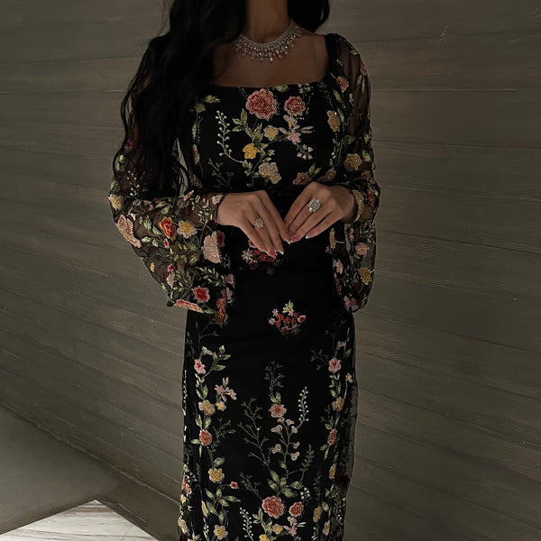 Midnight Garden Dress - Noor Design