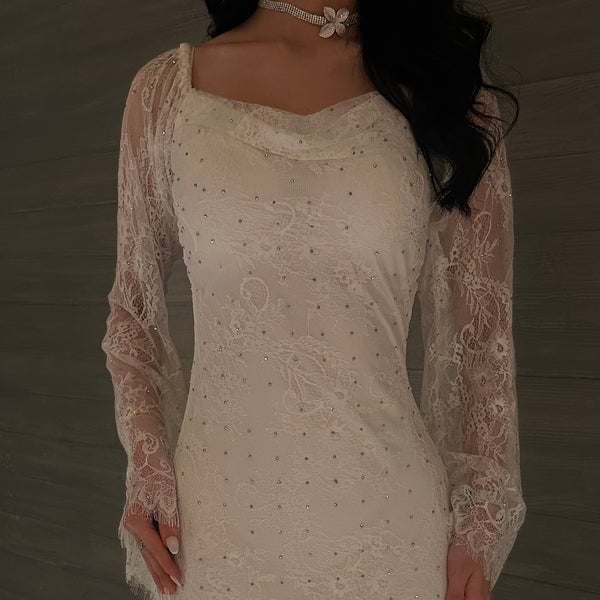 White Dental Dress - Noor DesignNoor Design